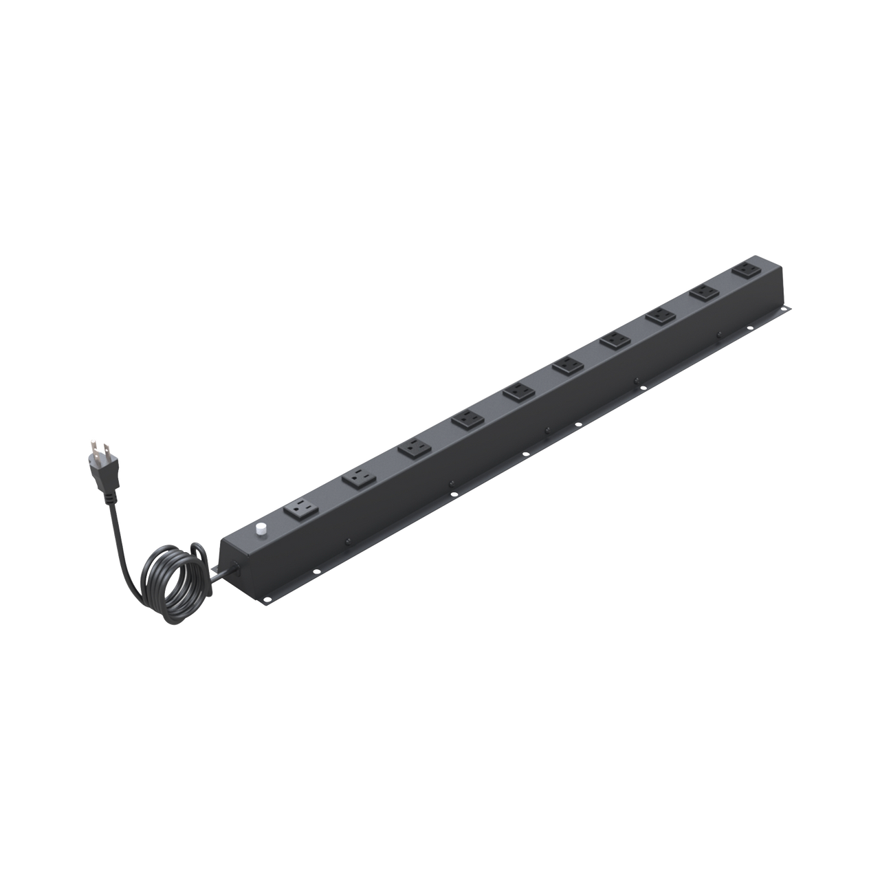 TCM-SR19KIT PDU Vertical de 10 Contactos (NEMA 5-15R). Volt. Ent./Sal.: 120Vca/15A compatible con Racks EIRL y EIQR.