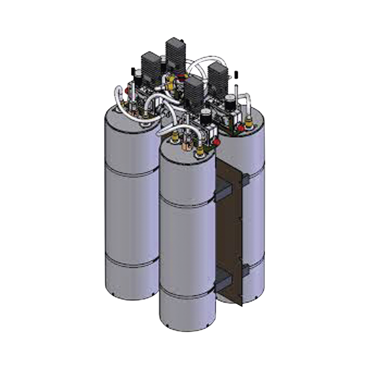 TJ2214-3 Combinador SINCLAIR, 4 Canales, 148-174 MHz, Cav. de 7, Montaje Rack 19, 125 Watt, N Hembras.