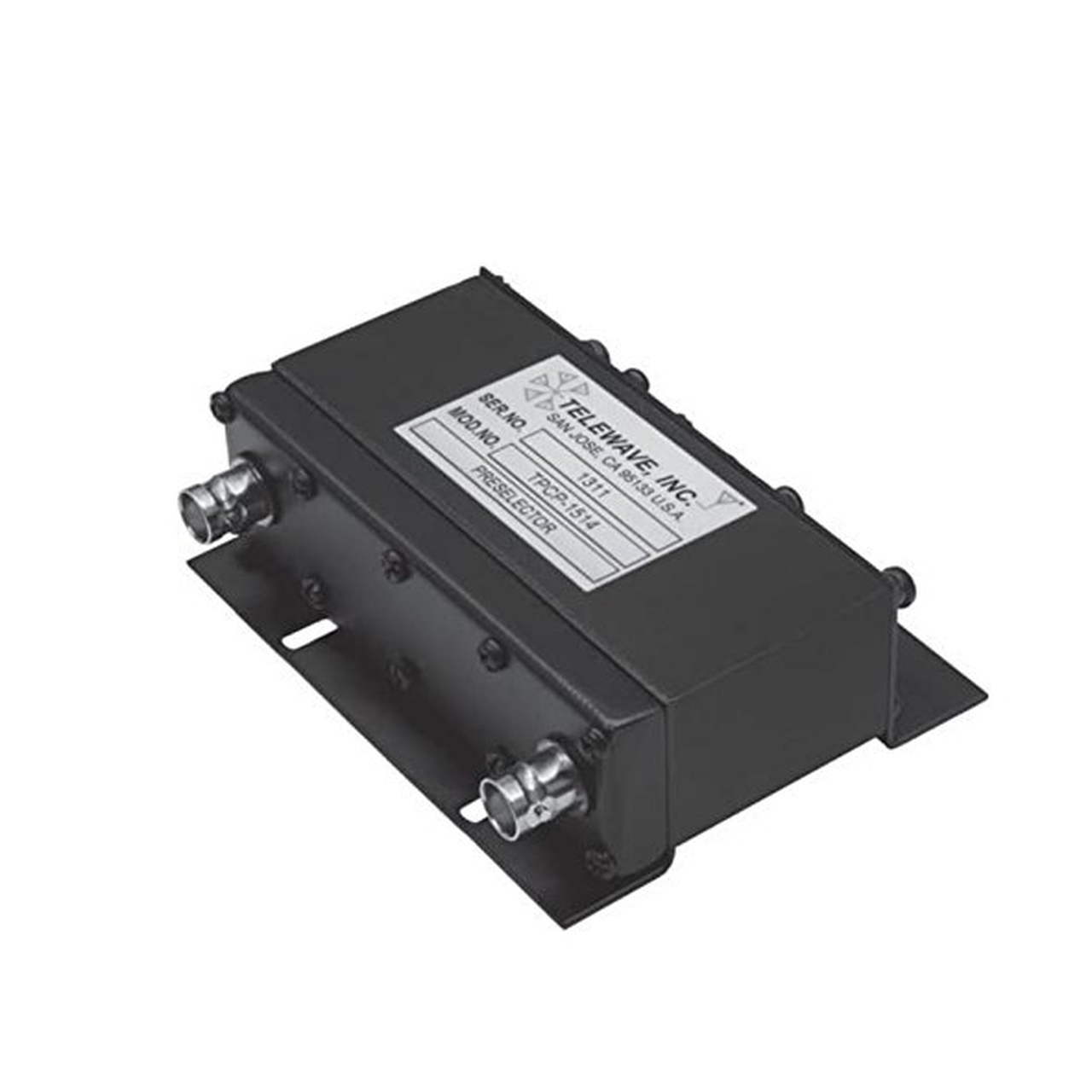 TPCP-1514 Preselector Compacto para 150-160 MHz, 4 Cavidades, 2 MHz de Ancho de Banda, 50 Watt, BNC Hembra.