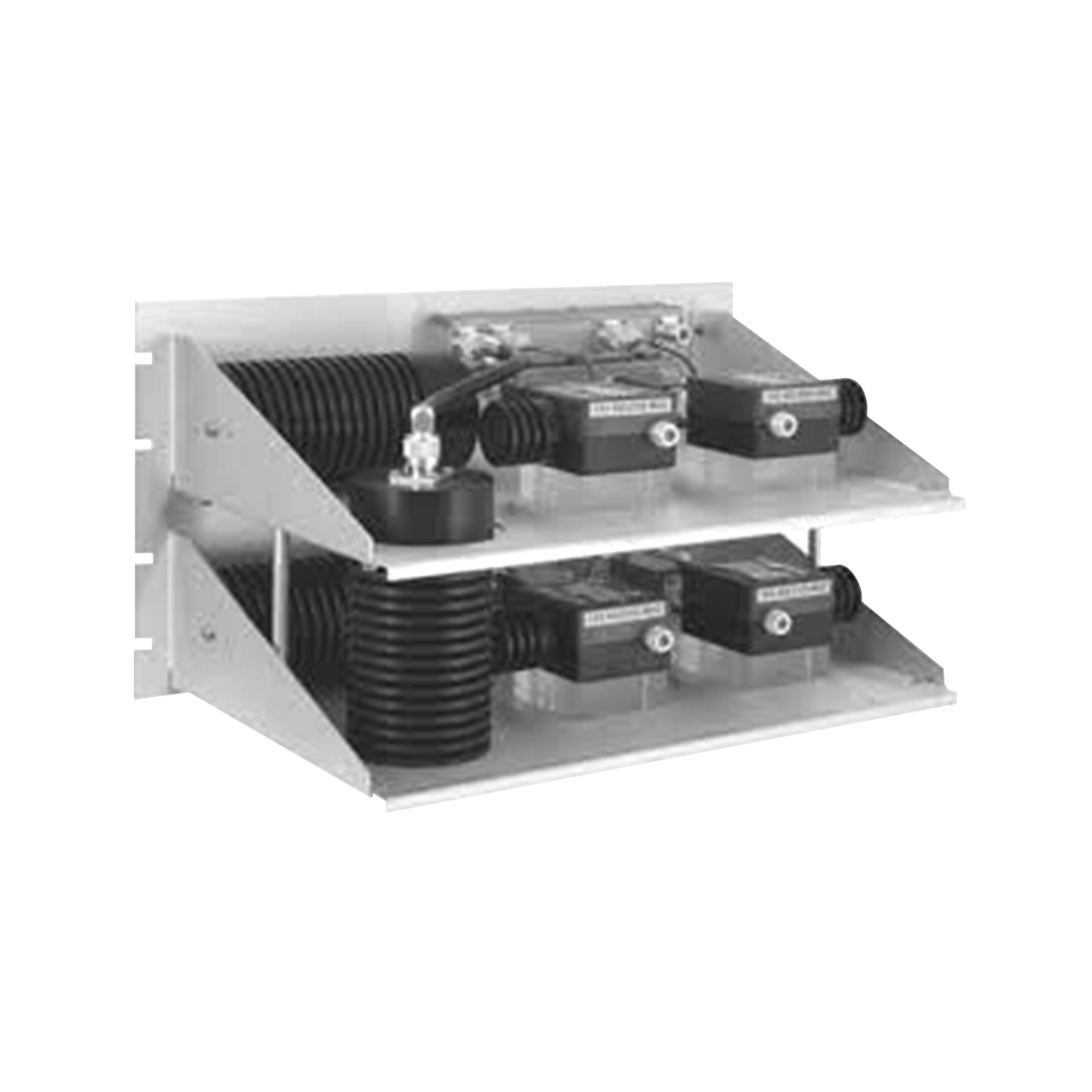TW450-2HRB1 Combinador Hibrido para Rack 19, 400-512 MHz, 2 Canales, Doble Aislador, 100/ 150 Watt, N Hembras.