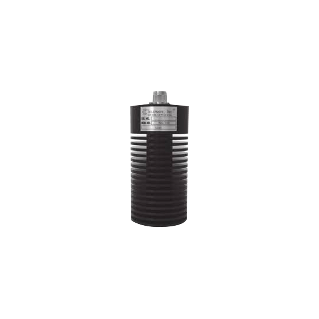 TWL-100 Carga Coaxial Terminal Seca de 50 Ohm, 0-2500 MHz, 100W, N Macho.