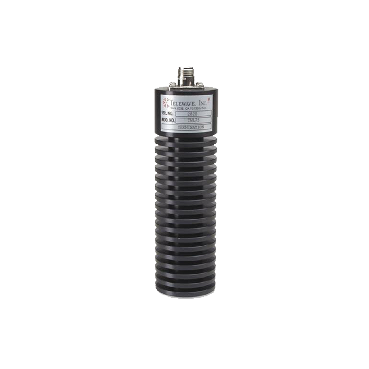 TWL-75 Carga Coaxial Terminal Seca de 50 Ohm, 0-2500 MHz, 75Watt, N Hembra.