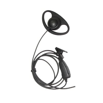 TX-160N-V03 Micrófono de solapa con gancho auricular en forma de D para radios VERTEX VX160/231/180/210/400