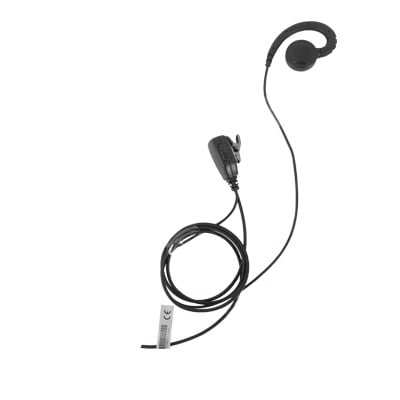 TX-300M-H03 Micrófono de solapa con audífono ajustable al oído para HYT TC-700,TC-610,TC-620,TC-620H,TC-510,TC-585,TC-550S,TC-518,TC-580,TC-446S,TC-508,PMR446