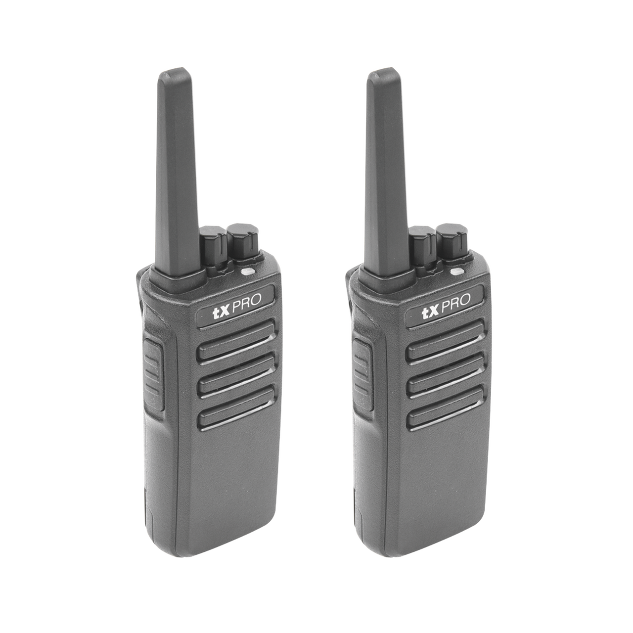 TX500DUO Par de radios TX500 VHF 136-174 MHz con 5 watts de potencia, 16 Canales Preconfigurados.