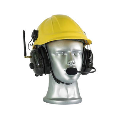 Auriculares con cancelación de ruido de 28 dB para casco, radio de dos vías integrado, UHF, 400-480 MHz