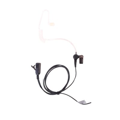 TX-EHKAV2 Micrófono - audífono de solapa con tubo acústico transparente para KENWOOD TK3230/3000/3402/3312/3360/3170,NX240/340/220/320/420 con tubo acústico de PU (grado médico)