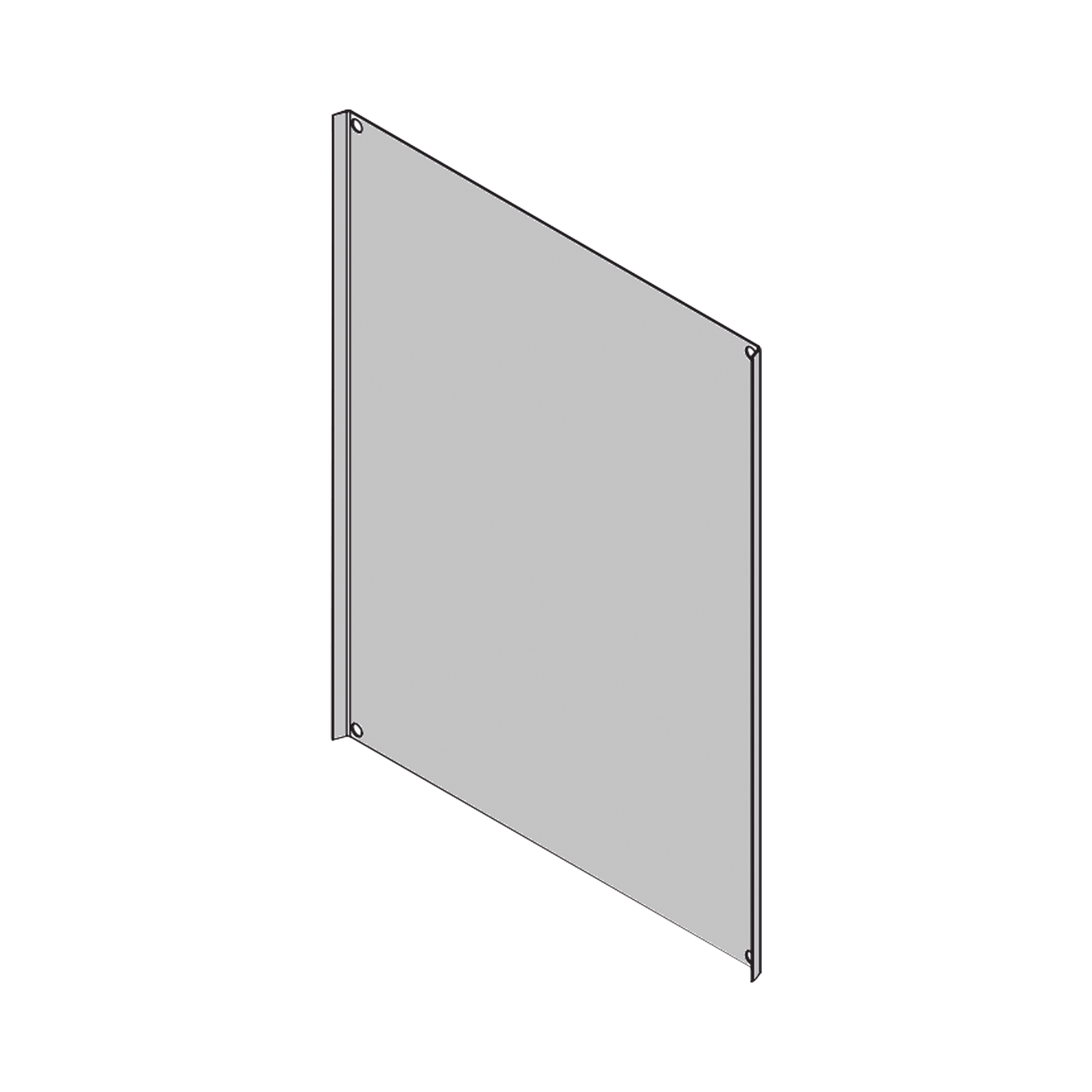TXG-0149-PT Placa Interior Trasera Metálica para Gabinete TXG-0149
