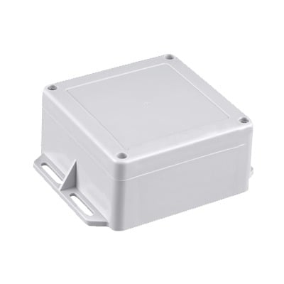 TXG-01-52 Gabinete Plástico Gris para Exterior (IP65) de 120 x 120 x 60 mm Cierre por Tornillos.