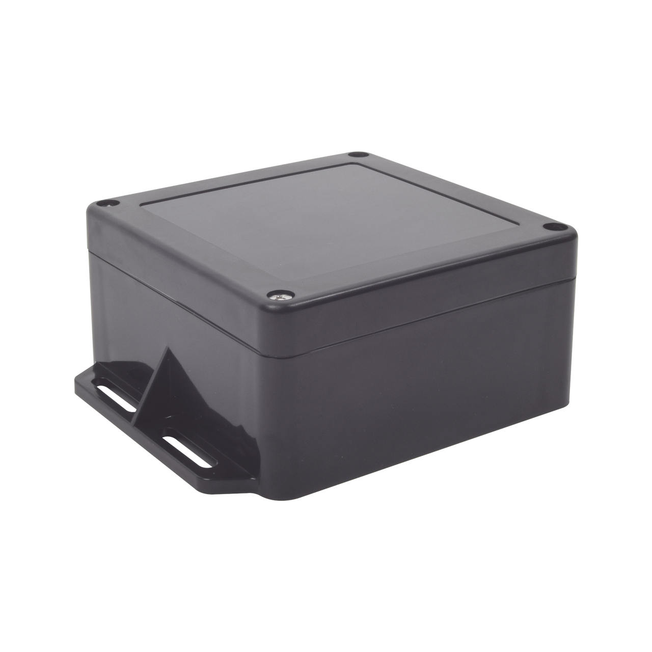 TXG-0152-BK Gabinete Plástico Negro para Exterior (IP65) de 120 x 120 x 60 mm Cierre por Tornillos.