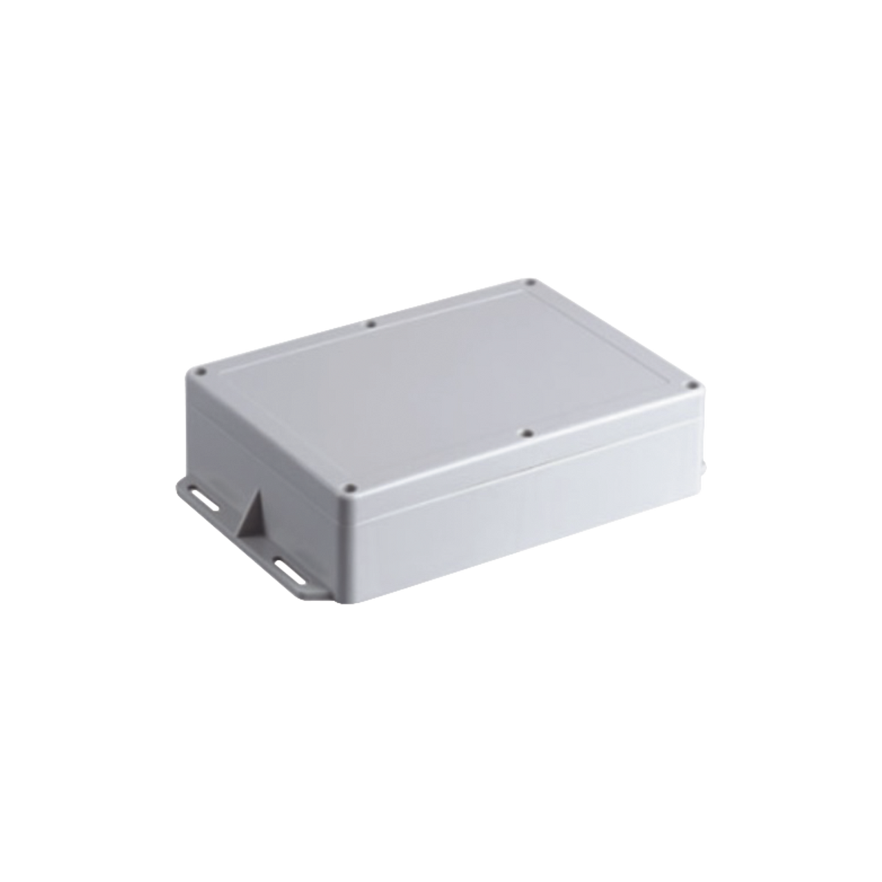 TXG-01-551 Gabinete Plástico para Exterior (IP65) de 160 x 220 x 100 mm Cierre por Tornillos Metálicos. Tiene Orejas para instalación a muro.