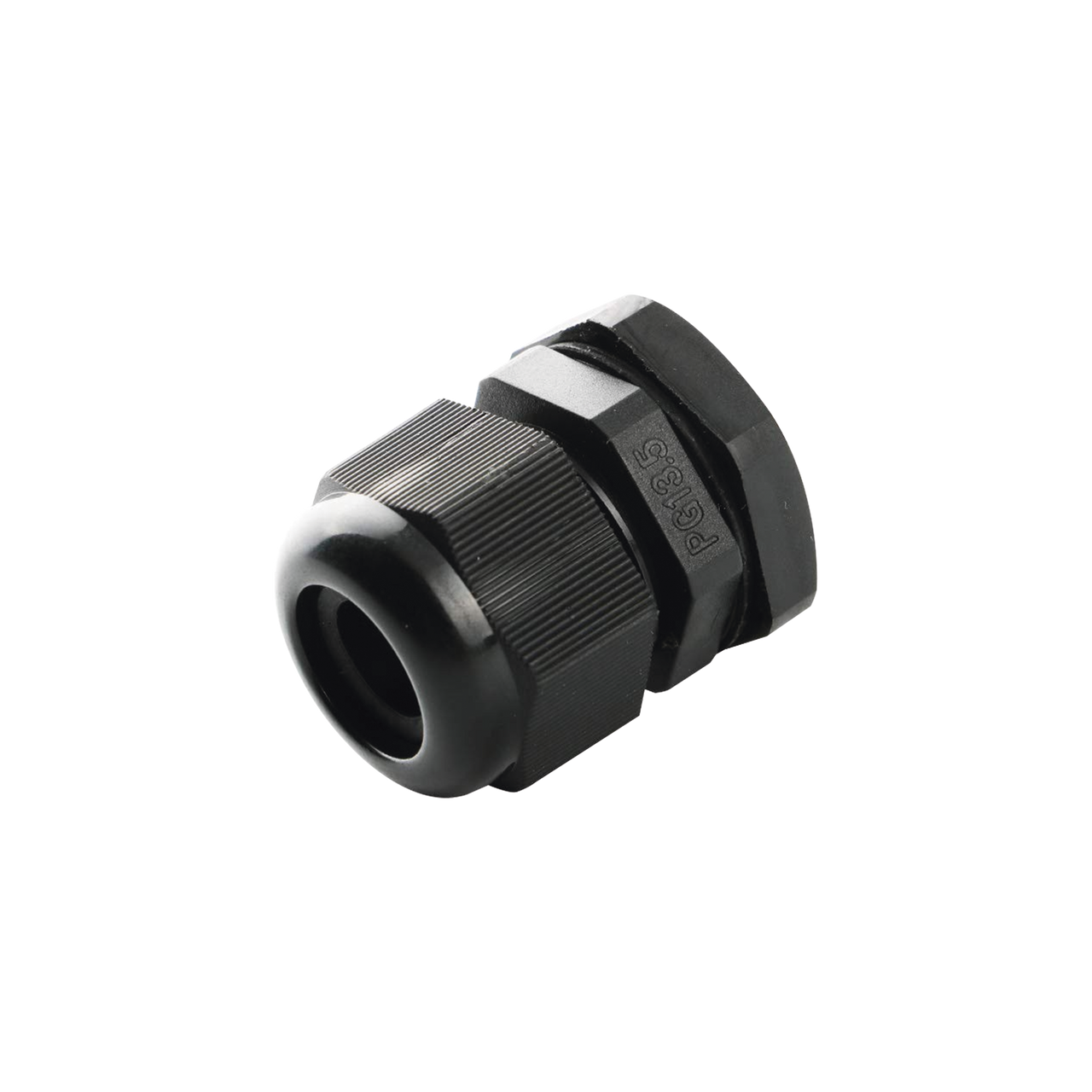 TXG-PG7-BK Conector Plástico Negro Tipo Glándula para Cable de 3.5 a 6 mm de Diámetro.