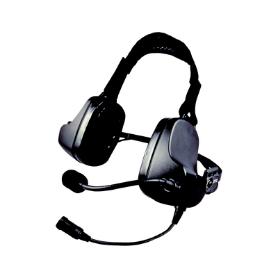 Diadema PROFILE por detrás de la cabeza. Sumergible y Cancelación de Ruido para cable modular intercambiable para Kenwood, Motorola, Hytera.