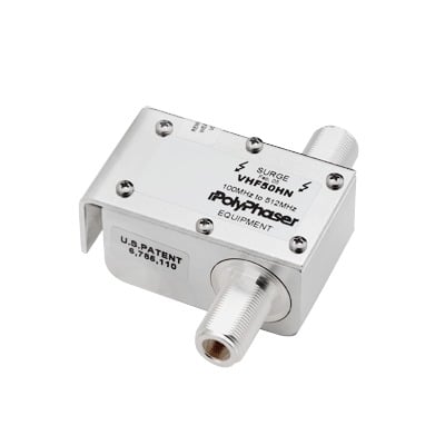 VHF-50-HN Protector RF Coaxial de Banda Ancha 100 a 512 MHz Para Combinadores Con Conectores N Hembra