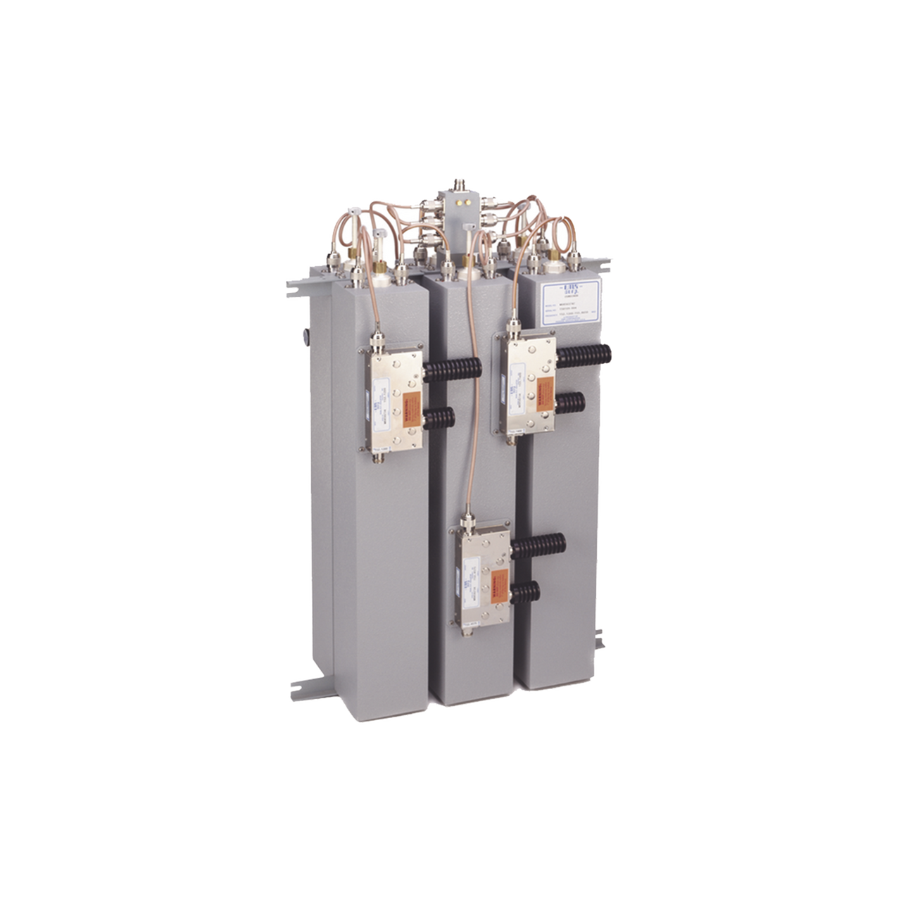 W6455-2/4C Combinador 148-174 MHz, para 5 Canales, 125 Watt, 200 KHz (min.) Sep. entre Tx-Tx, Aisladores Dobles, Conectores N Hembra.