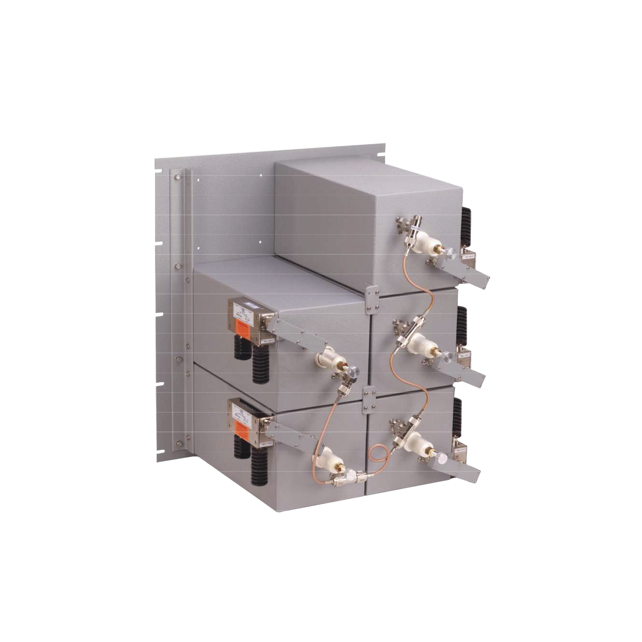 W65552/7C Combinador 440-510 MHz, para 5 Canales, 125 Watt, 300 KHz (min.) de Sep. Tx-Tx, 2 Aisladores N Hembra.