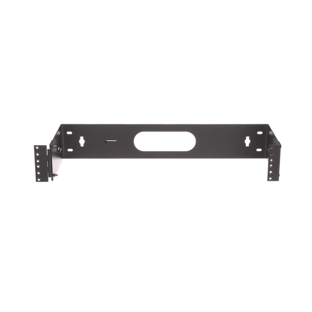 WBH2 Rack Abierto de Instalación en Pared con Bisagras, Profundidad de 159 mm, 19 in de Ancho, 2 UR, Color Negro