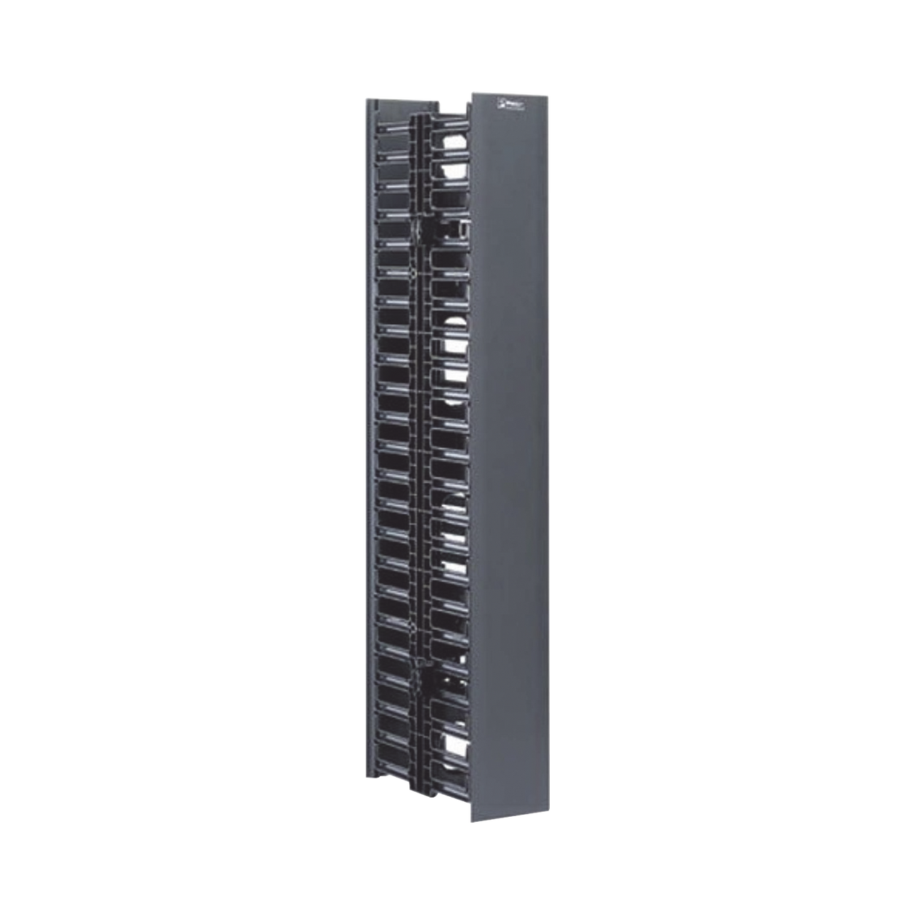 WMPV22E Organizador Vertical NetRunner, Doble (Frontal y Posterior), de 22.5 UR, 4.9in de Ancho, Color Negro