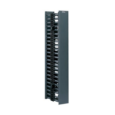 WMPV45E Organizador Vertical NetRunner, Doble (Frontal y Posterior), Para Rack Abierto de 45 Unidades, 4.9in de Ancho, Color Negro