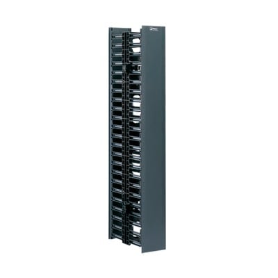 WMPV45E Organizador Vertical NetRunner, Doble (Frontal y Posterior), Para Rack Abierto de 45 Unidades, 4.9in de Ancho, Color Negro