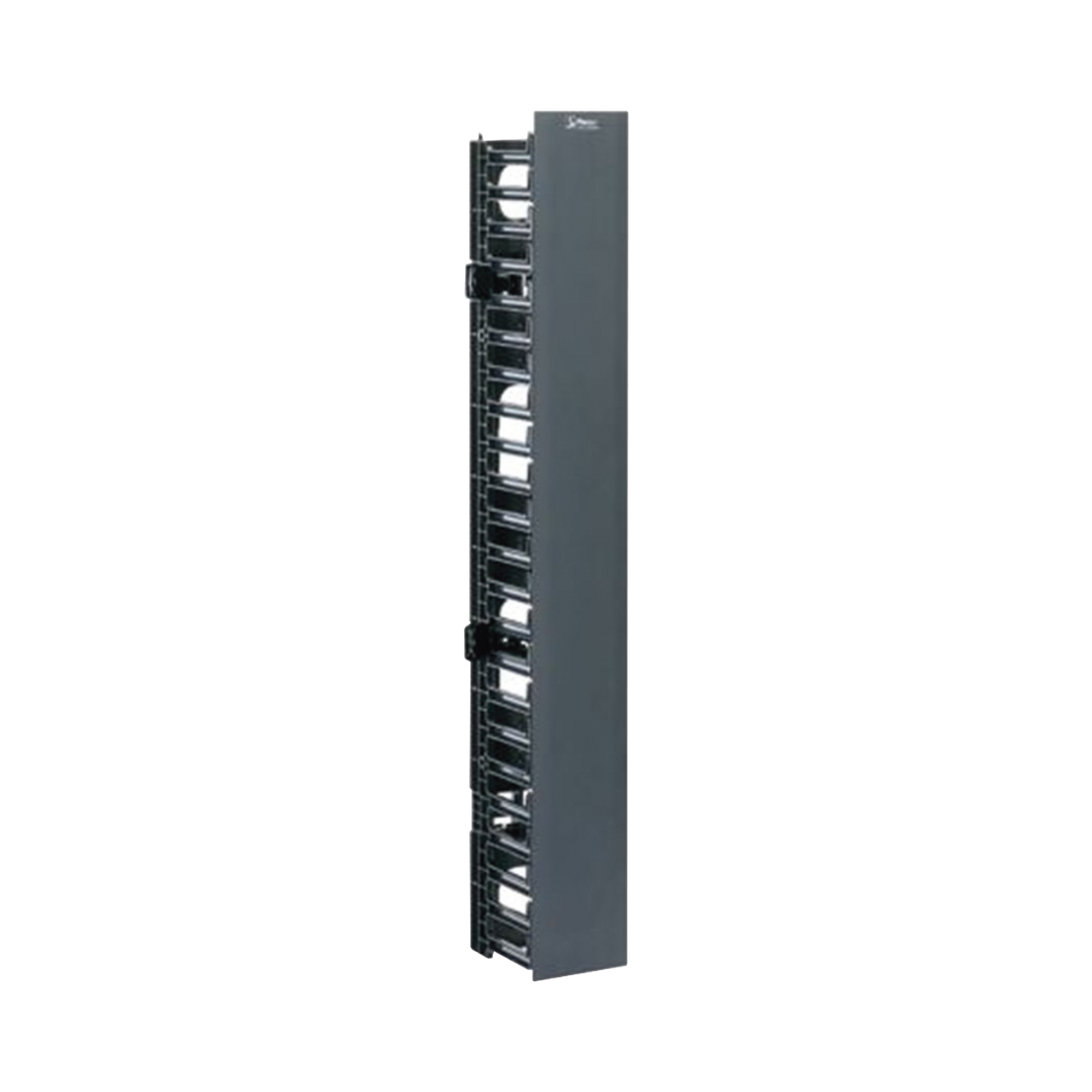 WMPVF45E Organizador Vertical NetRunner, Sencillo (Solo Frontal), Para Rack Abierto de 45 Unidades, 4.9in de Ancho, Color Negro