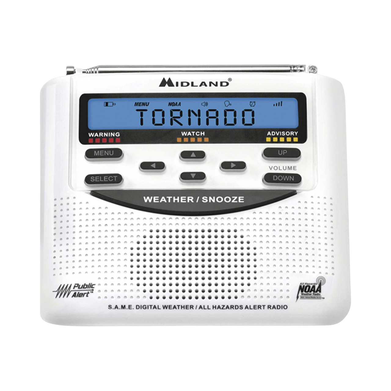 WR120DSP Radio receptor del Sistema de Alerta Sísmica Mexicano y meteorológico NOAA, vía radio en VHF y mediante códigos EAS-SAME