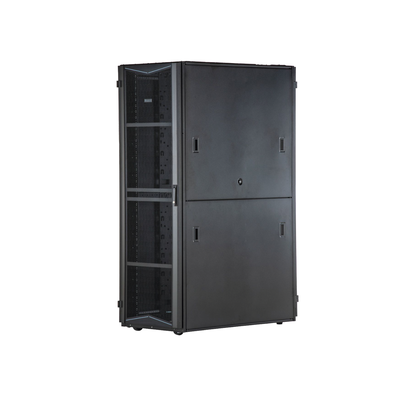 XG84222BS0001 Gabinete FlexFusion para Centros de Datos, 42 UR, 800 mm de Ancho, 1200 mm de Profundidad, Fabricado en Acero, Color Negro