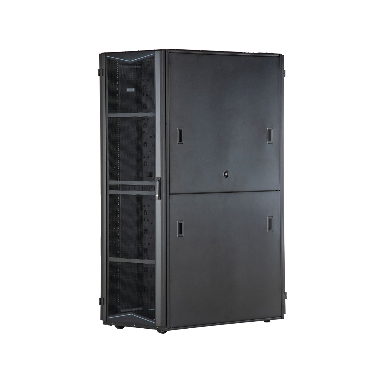 XG84522BS0001 Gabinete FlexFusion para Centros de Datos, 45 UR, 800 mm de Ancho, 1200 mm de Profundidad, Fabricado en Acero, Color Negro
