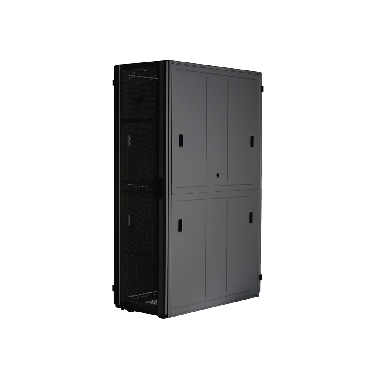 XGL64212B Gabinete FlexFusion? XGL (Light) para Centros de Datos, 42 UR, 600 mm de Ancho, 1070 mm de Profundidad, Fabricado en Acero, Color Negro