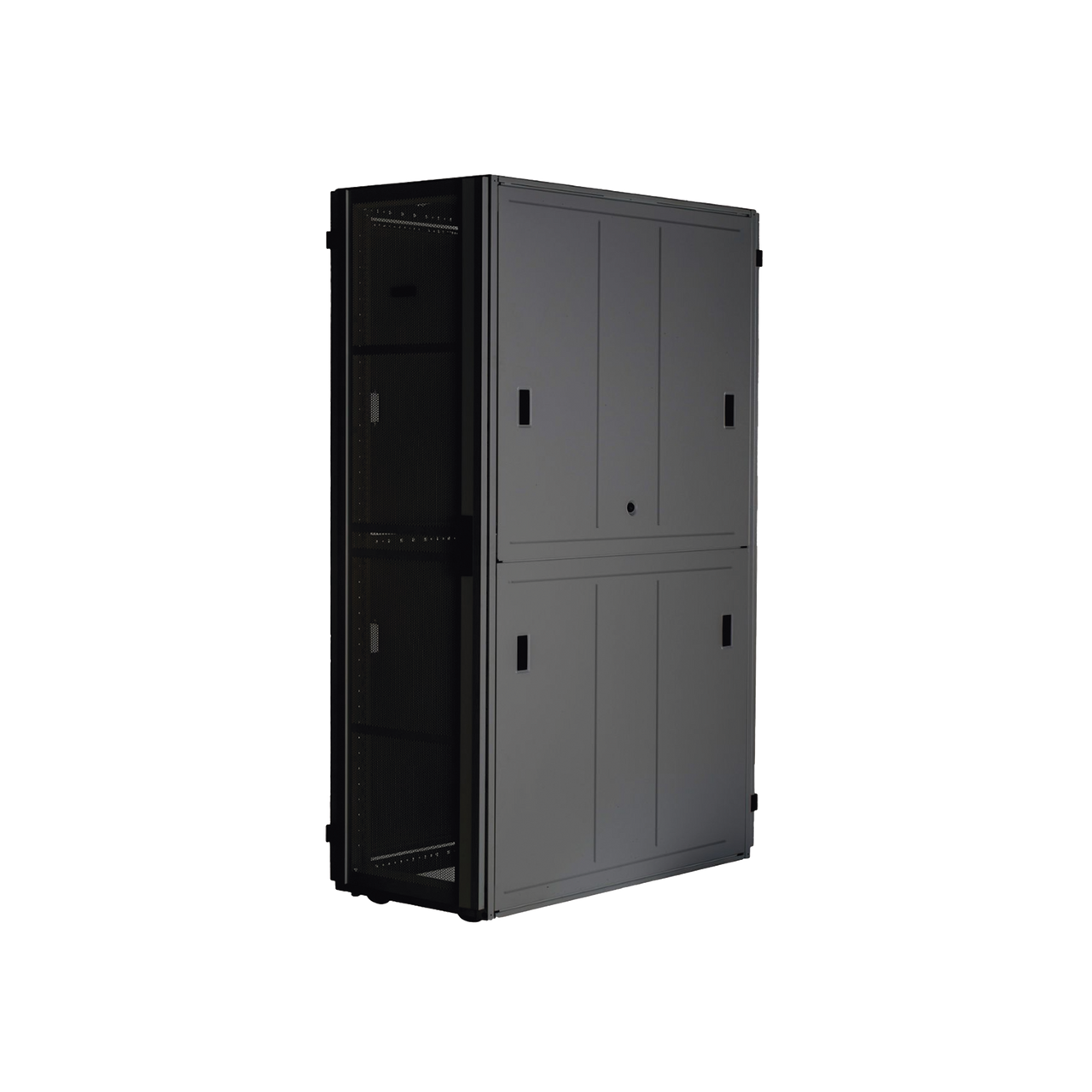 XGL64222B Gabinete FlexFusion? XGL (Light) para Centros de Datos, 42 UR, 600 mm de Ancho, 1200 mm de Profundidad, Fabricado en Acero, Color Negro