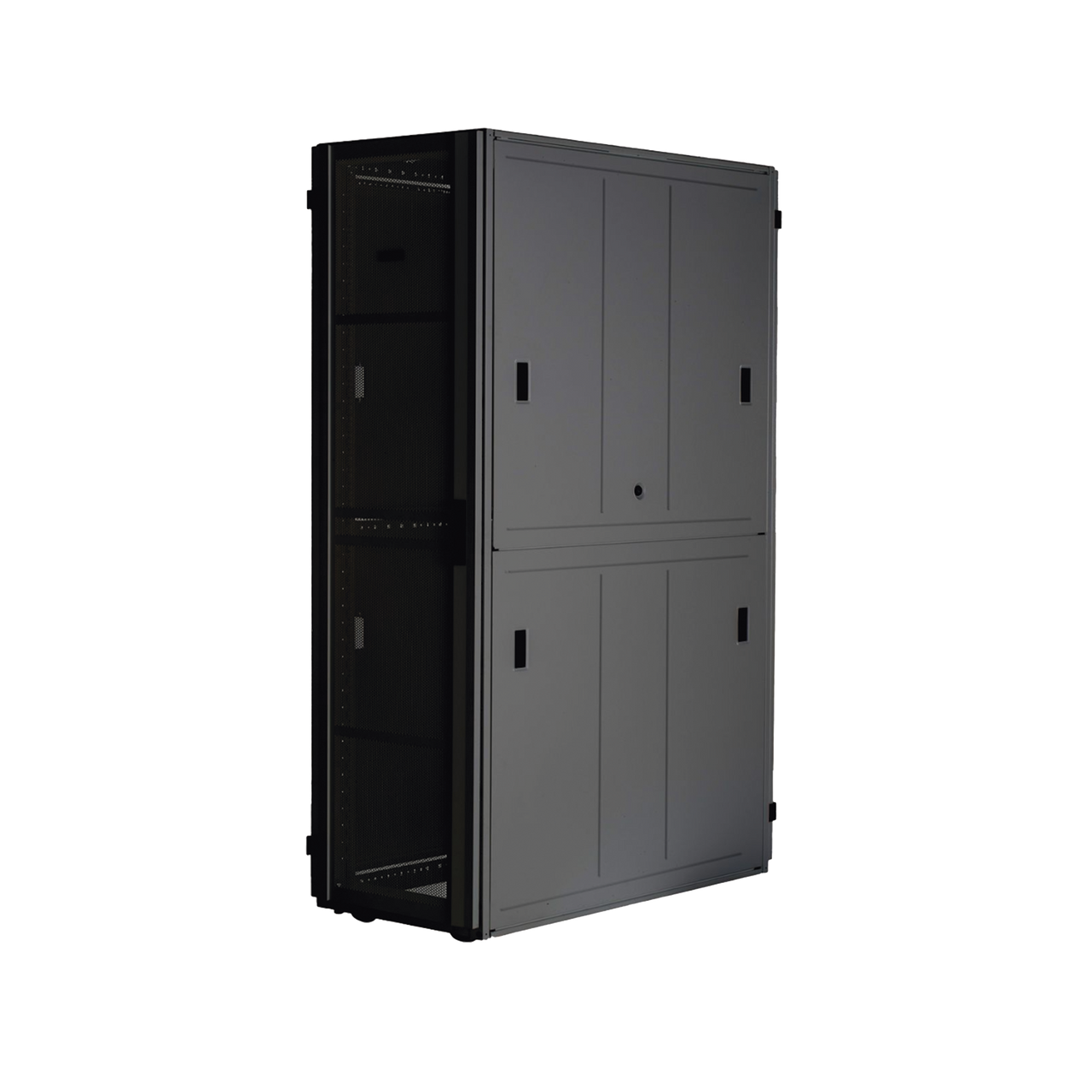 XGL84812B Gabinete FlexFusion? XGL (Light) para Centros de Datos, 48 UR, 800 mm de Ancho, 1070 mm de Profundidad, Fabricado en Acero, Color Negro