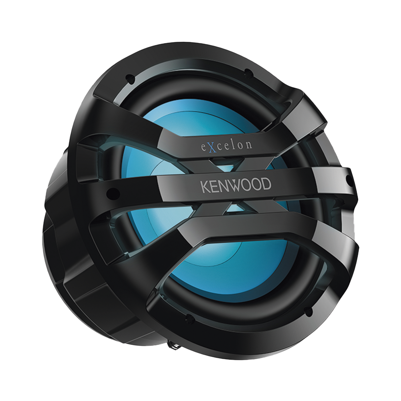 XM1041BL Subwoofer excelon motorsport de 10 fabricado en rejilla color negro, cuenta con iluminación Led ajustable vía RF