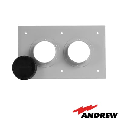 204673-2A Placa pasamuro con capacidad de 2 botas de 4