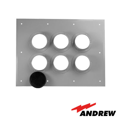 204-6736 Placa pasamuro con capacidad de 6 botas de 4