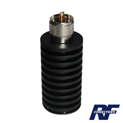 DL30A Carga Terminal Fantasma Seca de 50 Ohm, 15 Watt, DC-500 MHz, conector UHF macho (PL-259).