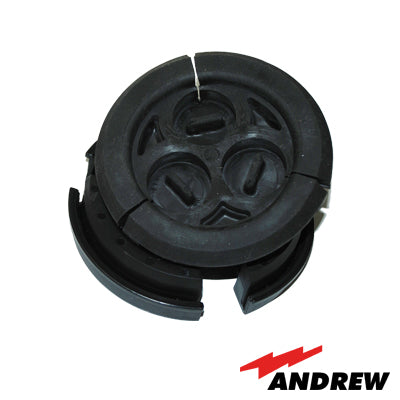 SEC-378 Bota pasamuro de 4. Incluye 3 orificios para cable coaxial de 7/8