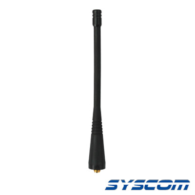 SKRA15M Antena Portátil Helicoidal UHF 450-470 MHz. (Antena Genérica SYSCOM para Radios KENWOOD).