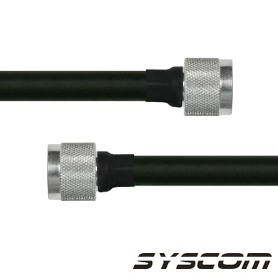 SN-400-N-1000 Cable RF400, con conductores N Macho en ambos extremos.