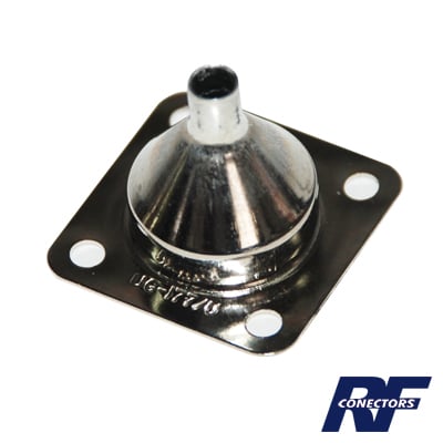 UG-177/U Campana para Montaje de Cable en Conectores de Chasis con 4 Perforaciones a 18 mm.