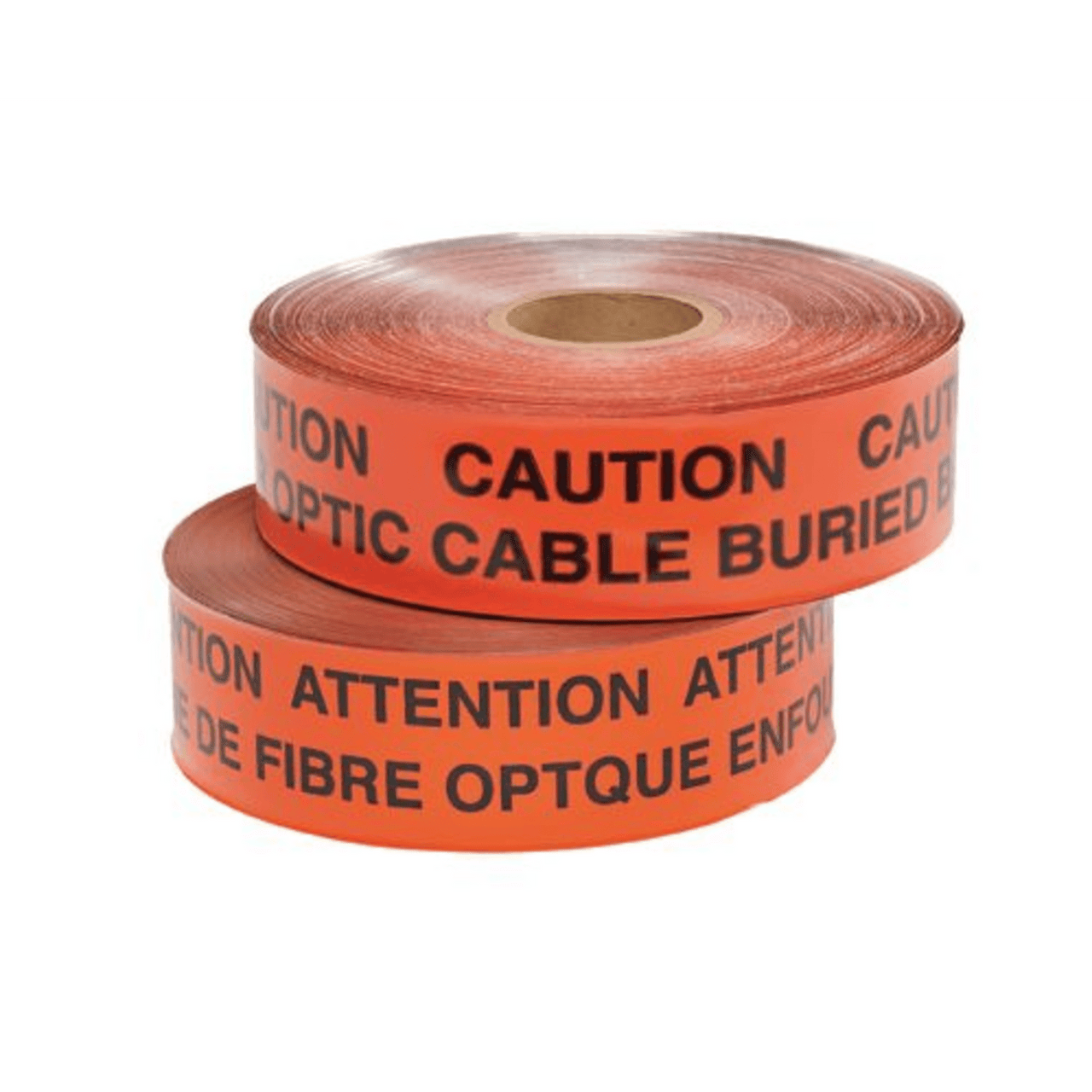 HTDU6R-E Cinta de peligro subterráneo, Color rojo, Material Aluminio, 304.8m, Leyenda: PRECAUCIÓN: LÍNEA ELÉCTRICA ENTERRADA DEBAJO