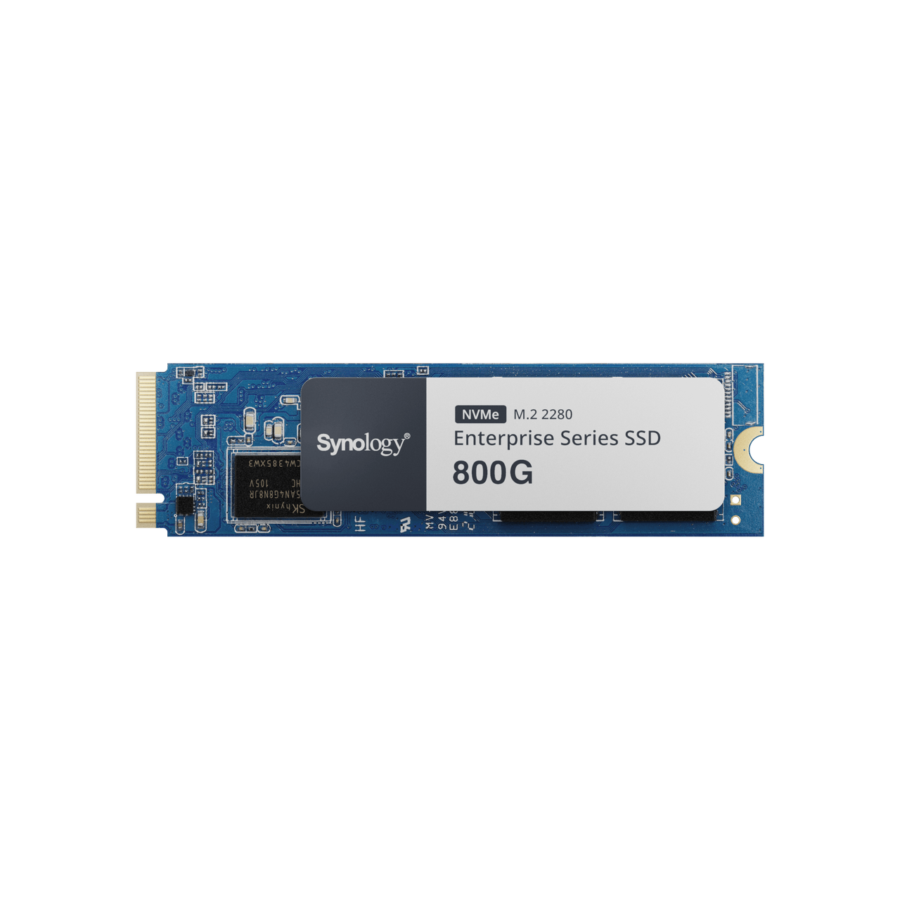 SNV5420-800G SSD NVMe M.2 Serie Enterprise |  SSD 800GB | Alto Rendimiento 660.000 IOPS Lectura | 120.000 IOPS Escritura | Resistencia Hasta 2900 TBW | Protección de Datos Integral | Análisis de Vida Útil | Compatible con Synology DSM.