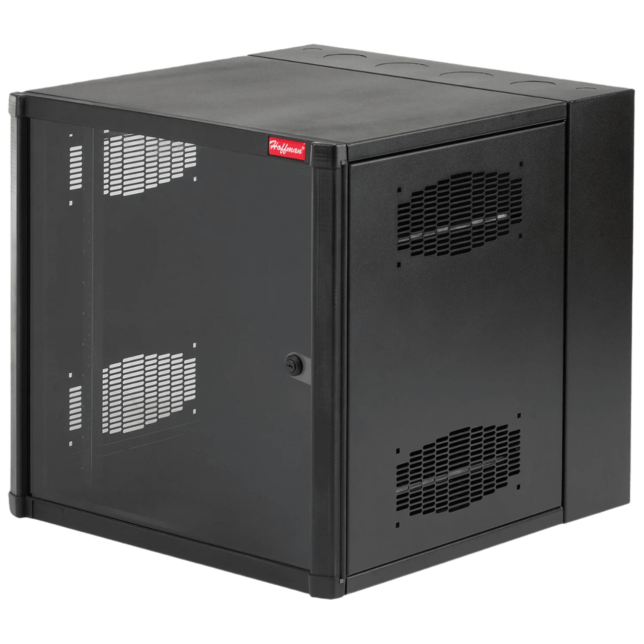 EWMW242430 Gabinete AccessPlus de Montaje en Pared de 19in, Rieles Numerados y Roscados #10-32, Puerta con Ventana de Seguridad, 600 mm de Ancho, 762 mm de Profundidad, 12 UR, Color Negro