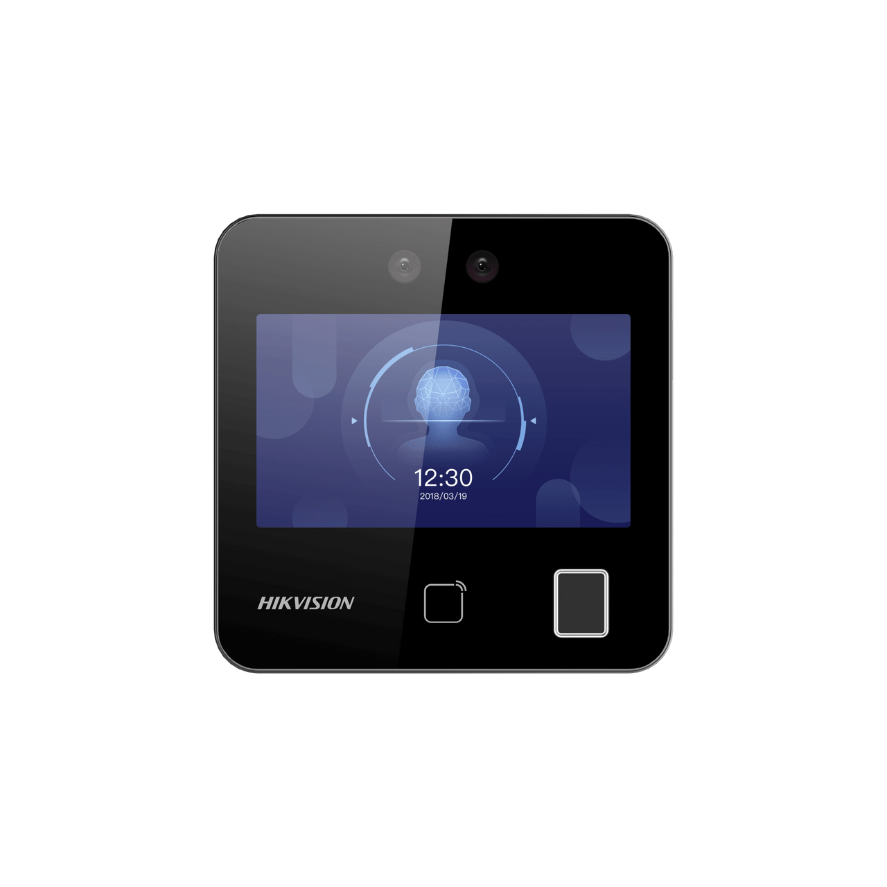 DS-K1T343EFWX-B/S Terminal Min Moe WiFi / Touch de Reconocimiento Facial y Huella con Batería de Respaldo Incluida / ASISTENCIA y Control de ACCESO / 1500 Rostros, 3,000 Huellas y 3,000 tarjetas /  Lee códigos QR / Videoportero / Detección de Cubreboca