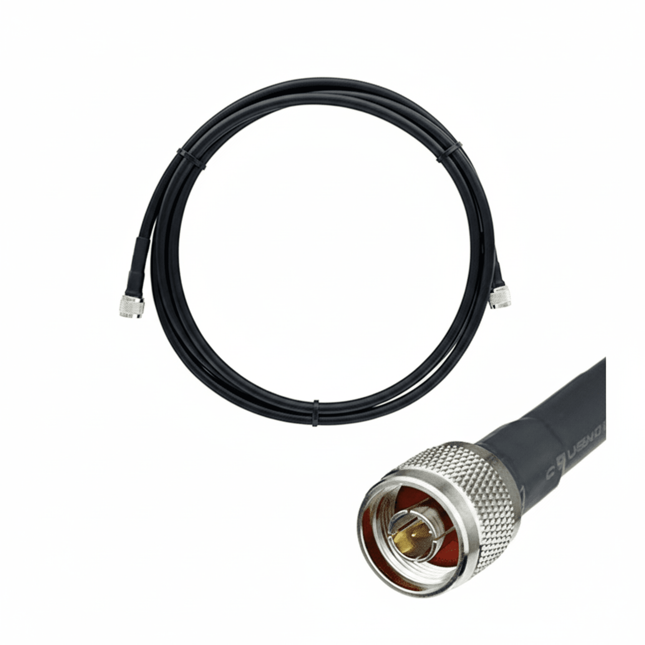 EP-JC405-NN06 Jumper Coaxial con Cable epcom405 | Conector N Macho en los extremos | 60 centimetros de longitud.