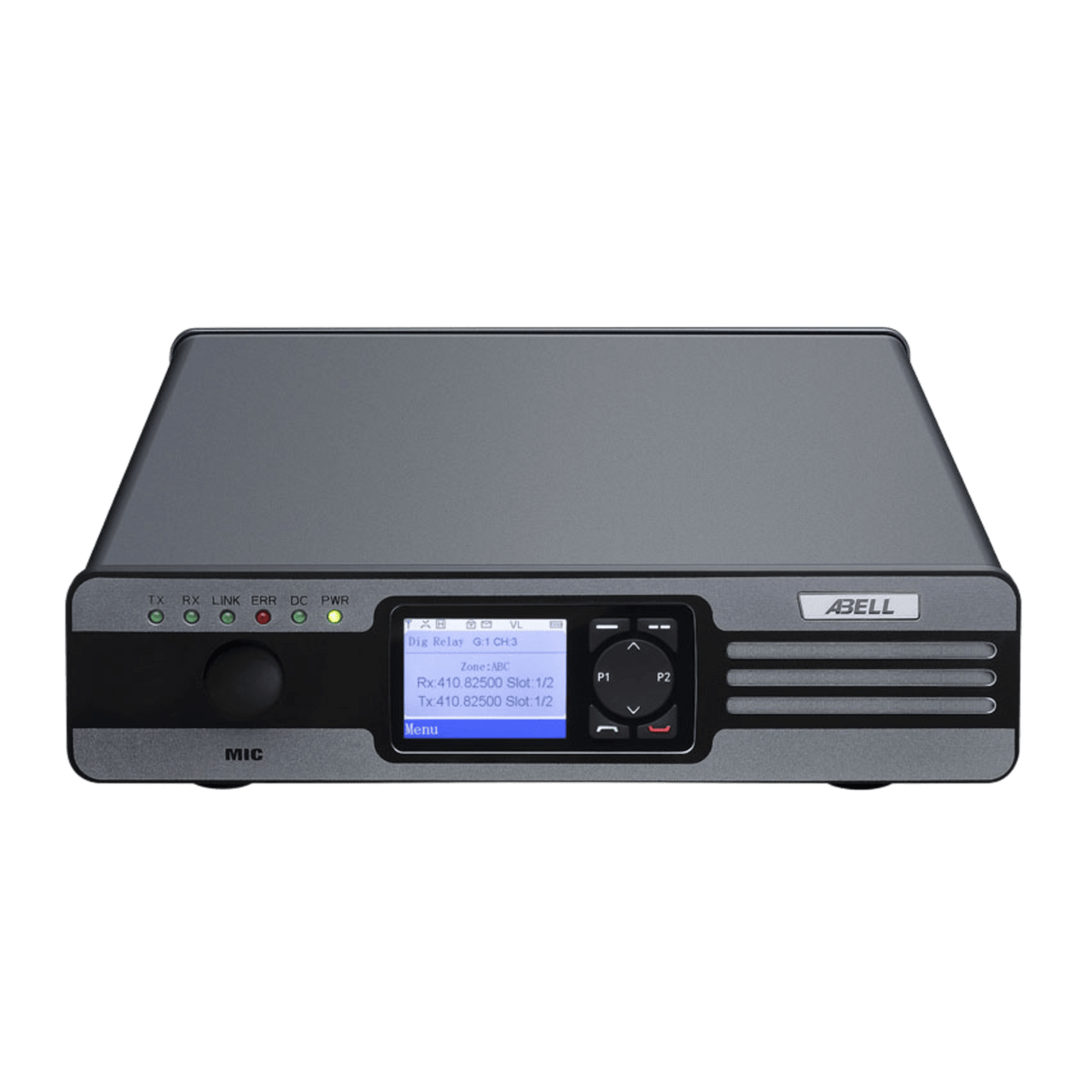 R5020-400 Repetidor de Frecuencia Única / Rango de Frecuencia UHF 400-470 MHz / Capacidad 1600 Canales / Pantalla LCD IPS 2.0 pulgadas / Ligero 3.2 kg / Protocolo ETSI TDMA DMR / Alimentación AC-DC