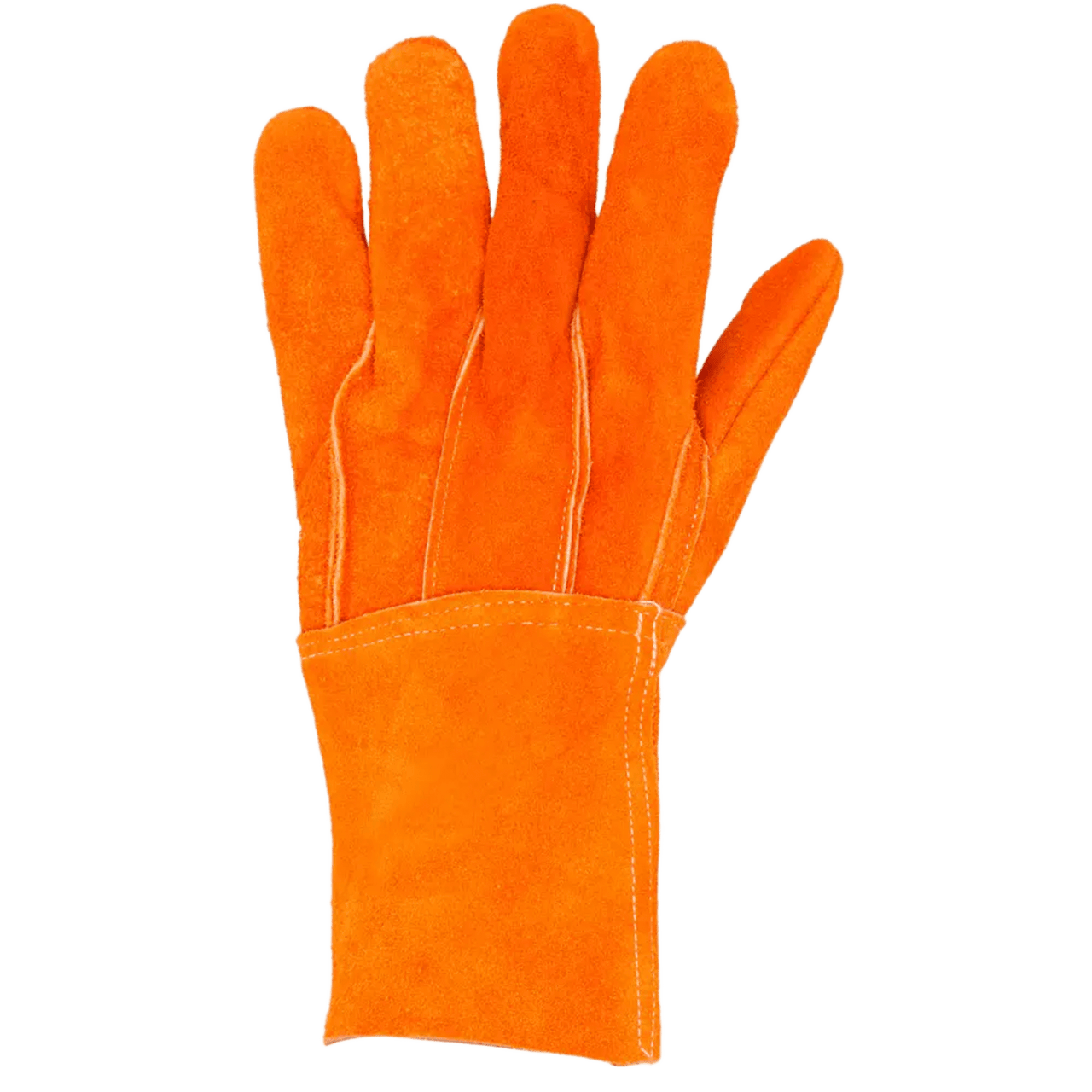 SYS-GCAL Guantes de Carnaza Largo/ Refuerzo en Palma / Resistente a Abrasión y Temperaturas Moderadas.