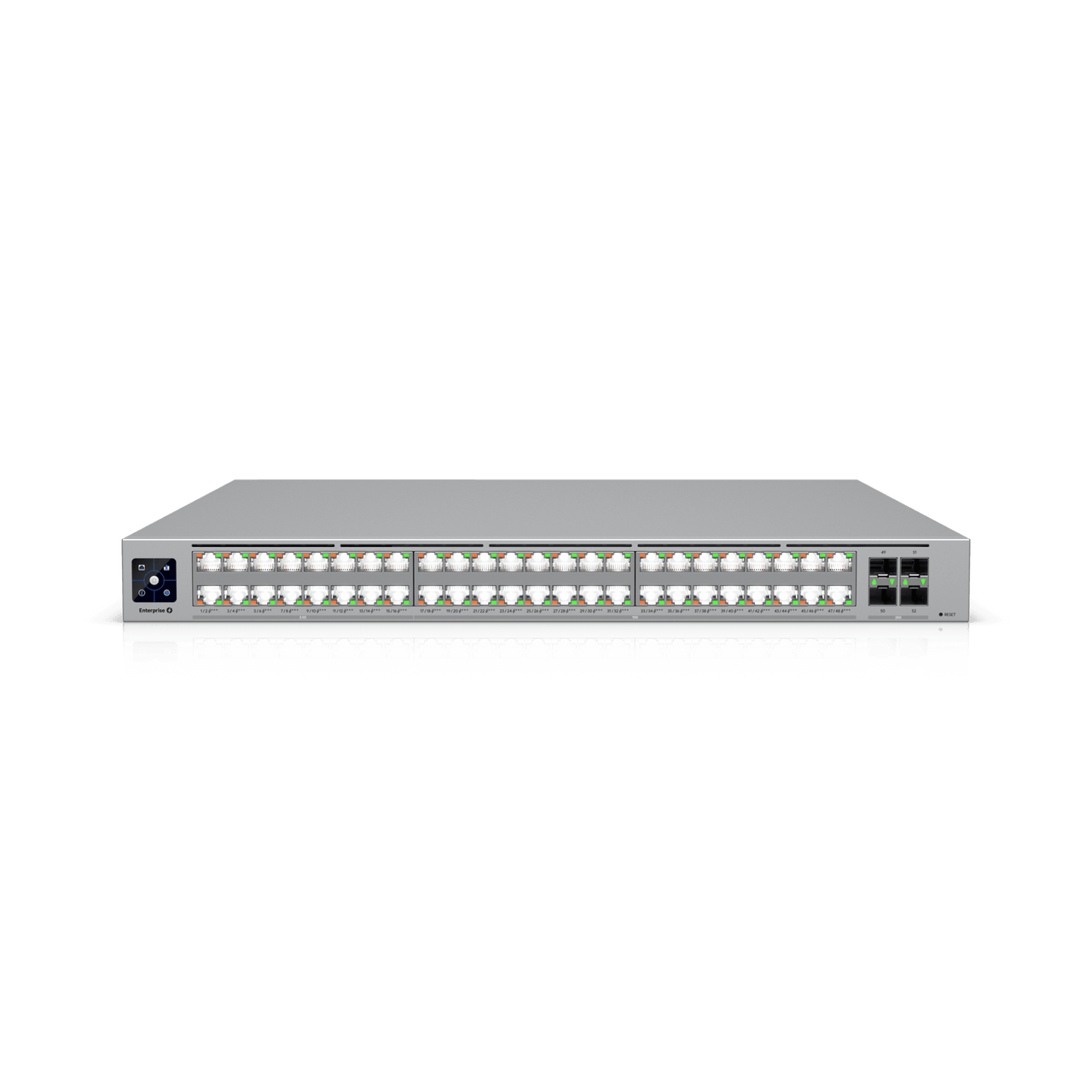 ECS-48-POE Enterprise Campus 48 PoE, Switch Empresarial Etherlighting? PoE+++ Capa 3 de 48 Puertos (32 x 10 GbE y 16 x 2.5 GbE) y 4 Puertos SFP28 de 25 G de Alta Disponibilidad