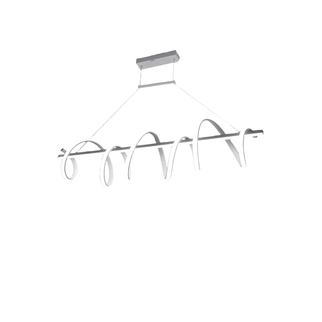 JLAR-8002 Lámpara de Techo LED / 80W / Flujo Luminoso 6400 Im / Ø1050 mm / Luz Blanca 6500K - Neutra 4000K - Cálida 2700K / Vida Útil 50,000 h / IP20 / Montaje Sobreponer / Blanco / Aluminio y PC