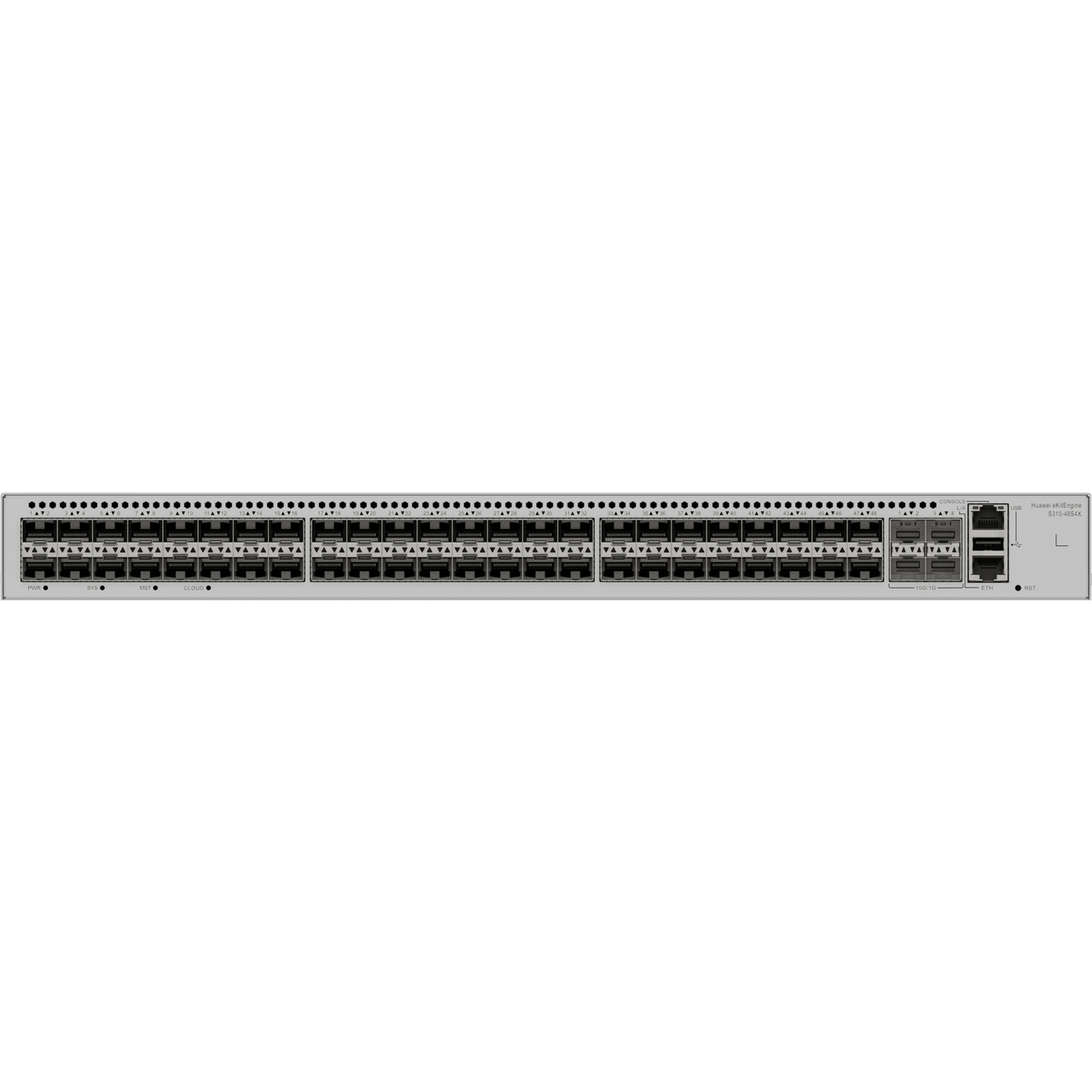 S310-48S4X Switch eKit Core/Distribución Administrable Capa 3 / 48 puertos SFP  de 1 Gbps + 4 Puertos SFP+ de 10 Gbps / Soporta iStack / Capacidad de Conmutación de 176 Gbps / Gestión Gratuita desde la Nube / Sin Licenciamiento