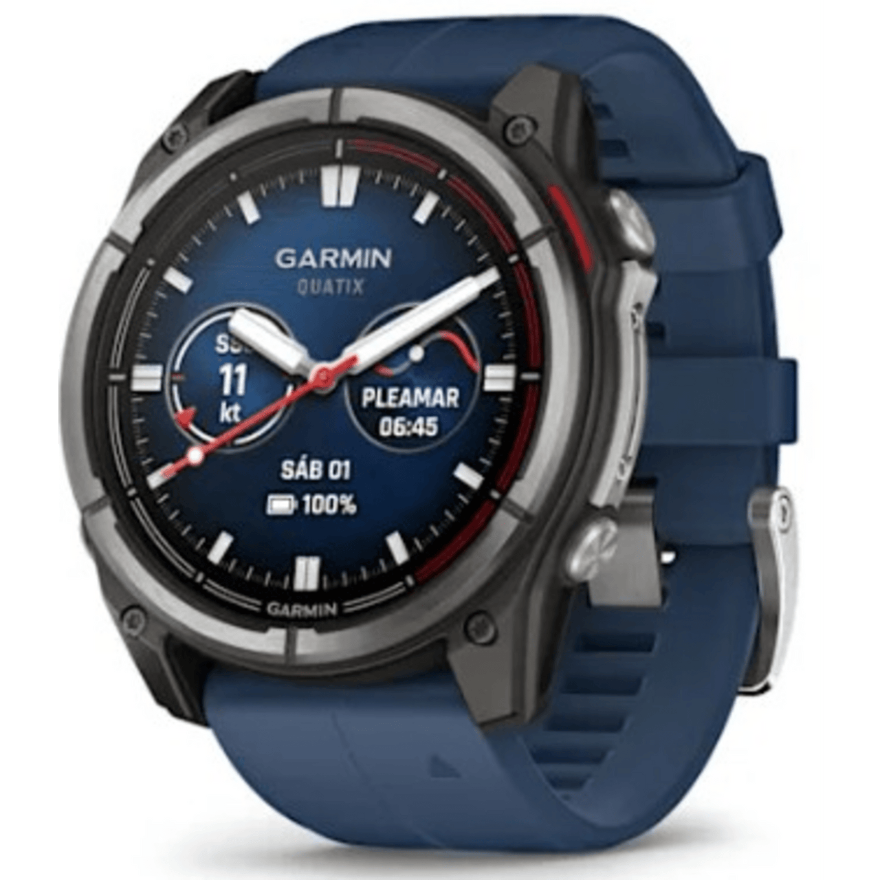 10-02905-90 Smartwatch Garmin Fenix 7 / Pantalla AMOLED 1.4 / GPS Multibanda / Resistencia al Agua 10 ATM / Batería Hasta 29 Días / Titanio y Cristal de Zafiro / 32 GB de Almacenamiento / Monitoreo de Salud Avanzado